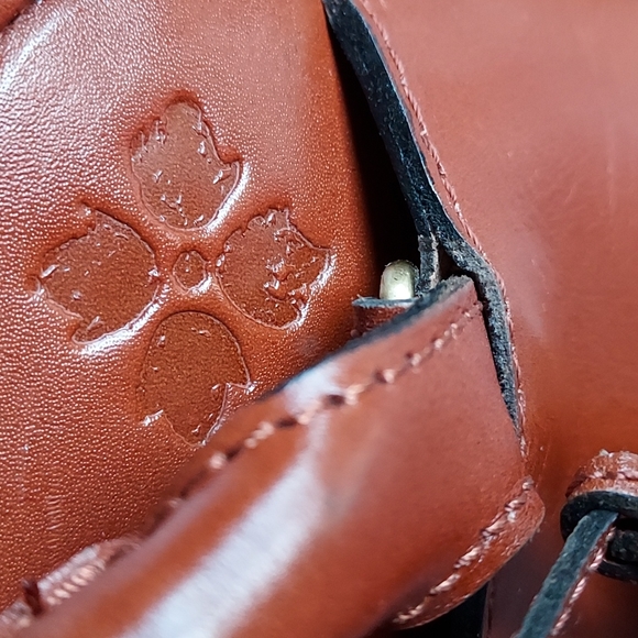 Patricia Nash Leather Small Satchel, Vintage - Picture 3 of 16